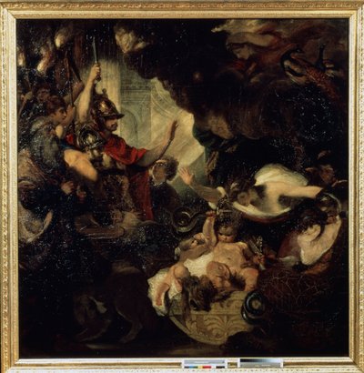 Ercole bambino che strangola i serpenti da Joshua Reynolds