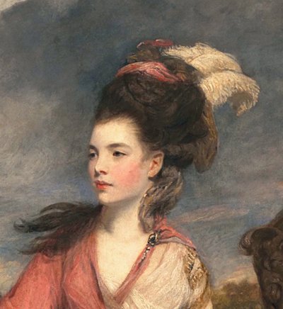 Jane Fleming, in seguito Contessa di Harrington (dettaglio) da Joshua Reynolds