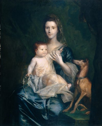 Jane Hamilton, Moglie del 9° Lord Cathcart, e Sua Figlia Jane, in seguito Duchessa di Atholl da Joshua Reynolds