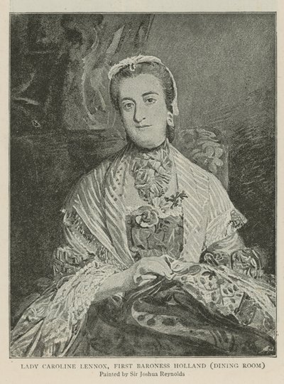 Lady Caroline Lennox, prima baronessa Holland da Joshua Reynolds