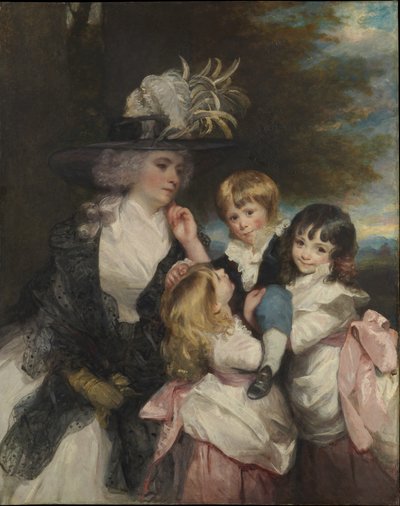 Lady Smith Charlotte Delaval e i suoi figli George Henry, Louisa e Charlotte, 1787 da Joshua Reynolds