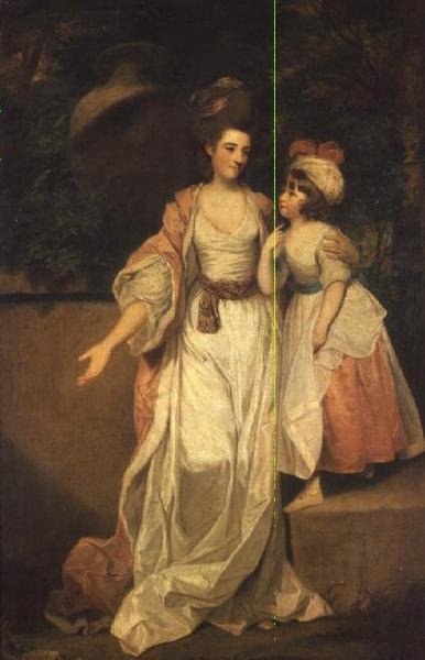 Signora Thomas Jelf Powis e sua figlia Catherine da Joshua Reynolds