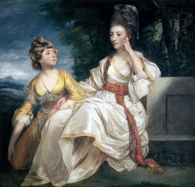 Mrs Thrale e sua Figlia Hester (Queeney) 1777-78 da Joshua Reynolds