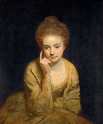 Studio di ritratto di una giovane donna da Joshua Reynolds