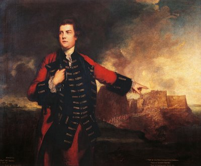 Ritratto del generale britannico William Keppel che assalta il Castello del Morro, dipinto di Joshua Reynolds da Joshua Reynolds