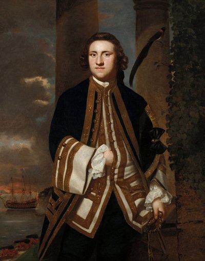 Ritratto del capitano George Edgecumbe, con il 