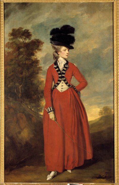 Ritratto di Lady Worsley. Dipinto di Joshua Reynolds, circa 1776. Collezione privata da Joshua Reynolds