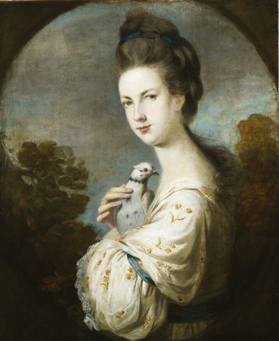 Ritratto di Miss Juliet Langton in piedi, mezzo busto, 1764 da Joshua Reynolds