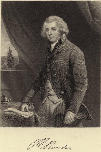 Richard Brinsley Sheridan da Joshua Reynolds
