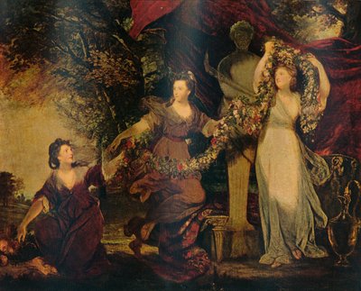 Le Grazie decorano una figura terminale di Imene, 1773, 1911 da Joshua Reynolds