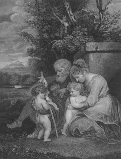 La Sacra Famiglia, Matteo 2, Versetto 13-15 da Joshua after Reynolds