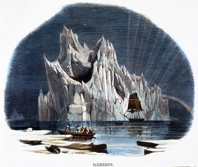 Iceberg, da Fenomeni della Natura, 1849 da Josiah Wood Whymper