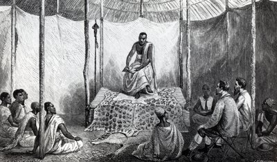 La prima lezione di Kamrasi nella Bibbia, illustrazione da 