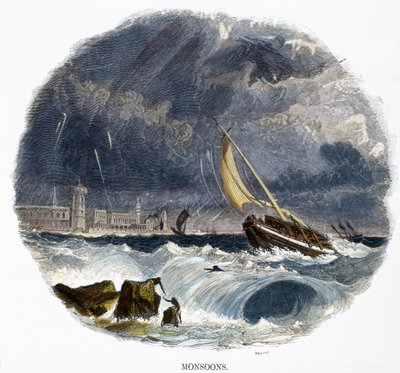 Monsoni, da Fenomeni della Natura, 1849 da Josiah Wood Whymper