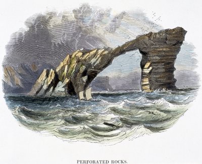 Rocce perforate, da Fenomeni della Natura, 1849 da Josiah Wood Whymper