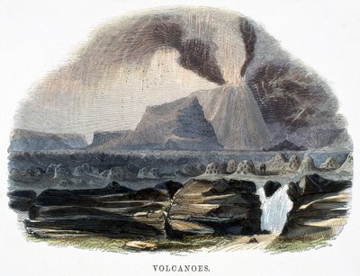 Vulcani, da Fenomeni della Natura, 1849 da Josiah Wood Whymper