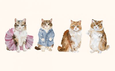 Gatti adorabili in costume da Josie George
