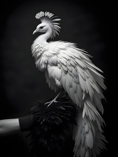 La maestosità del pavone bianco da Josie George