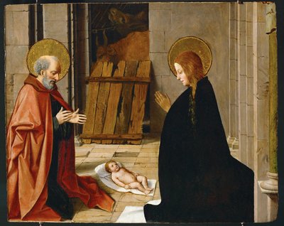 La Natività, 1500 circa (dipinto su tavola) da Josse (fl.1493-1508) Lieferinxe