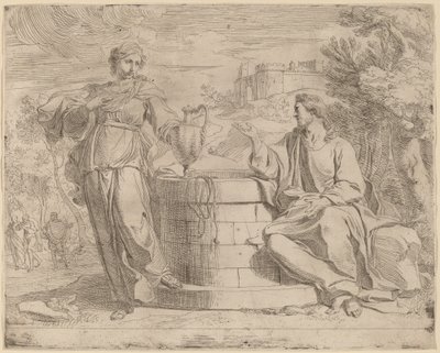 Cristo e la Samaritana da Josse de Pape