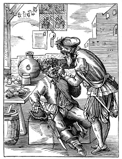 Dentista, XVI secolo 1849 da Jost Amman