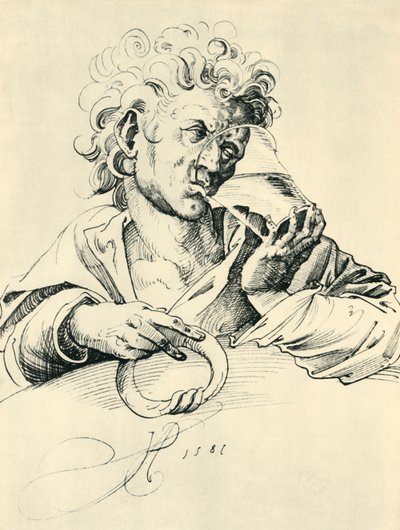 Bevitore, 1581, 1943 da Jost Amman