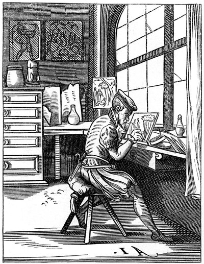 Illuminatore, XVI secolo 1849 da Jost Amman