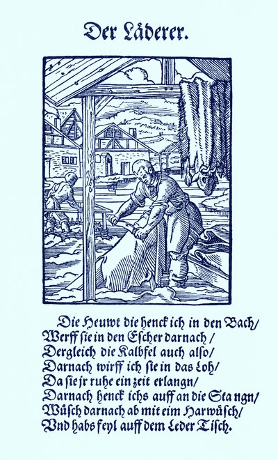 Conciatore di pelle da Jost Amman