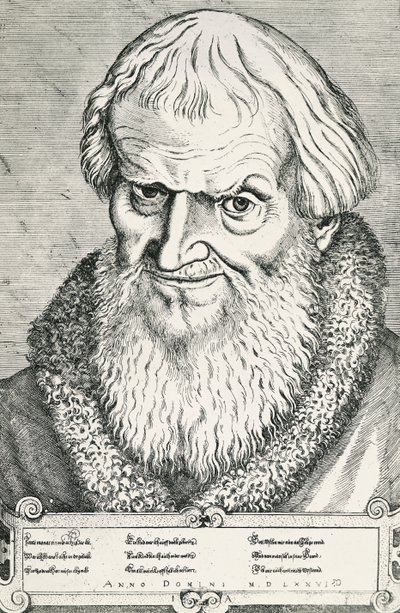 Ritratto di Hans Sachs da Jost Amman