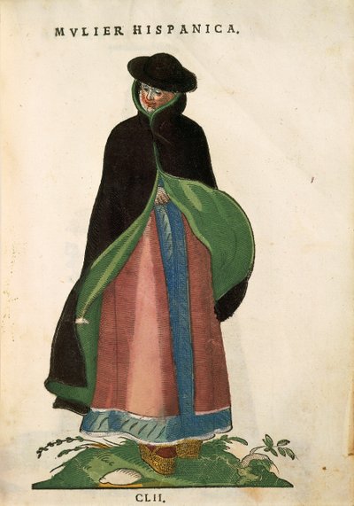 Donna spagnola, da Habitus Praecipuorum Popularum, incisione da Jost Amman