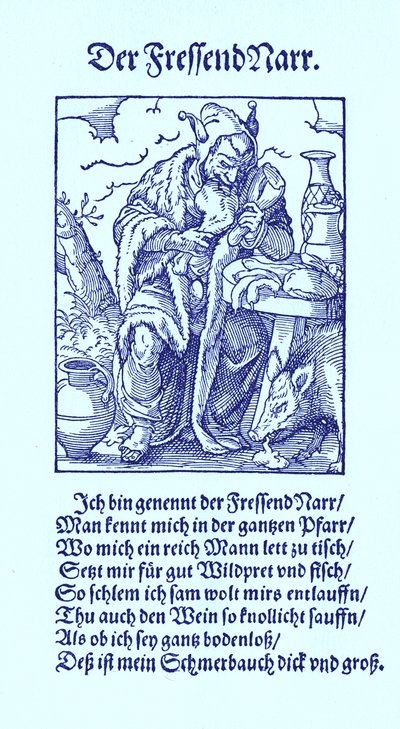 Il goloso sciocco da Jost Amman