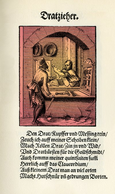 Lavoratore di fili da Jost Amman