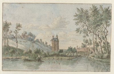 Paesaggio con Huis Kluys, vicino a Bruxelles da Josua de Grave (attributed to)