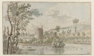 Paesaggio con Huis Kluys, vicino a Bruxelles da Josua de Grave (attributed to)