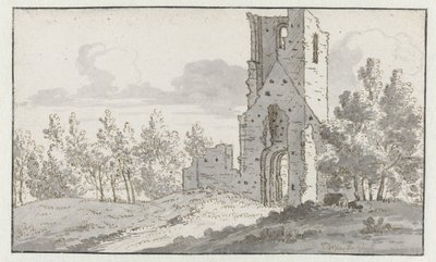 Le rovine della cappella di Eik en Duinen vicino a L