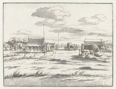 Vista di un accampamento dell