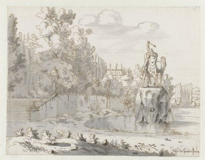 Veduta di un giardino all