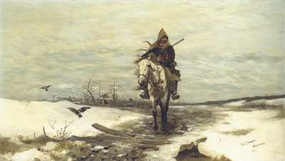 Il cacciatore solitario, 1881 da Jozef Brandt