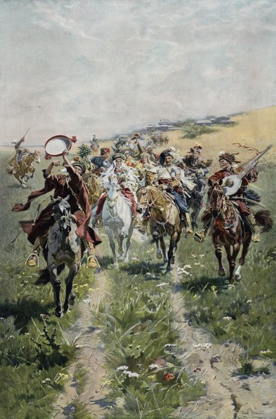 Processione nuziale cosacca ucraina da Jozef Brandt