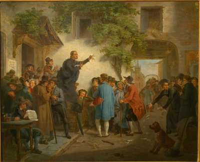 In una locanda - Elezione a Gand nel 1830 da Jozef Geirnaert