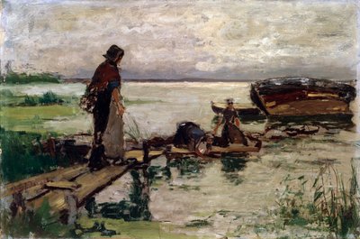 Al mare, XIX o inizio XX secolo da Jozef Israëls