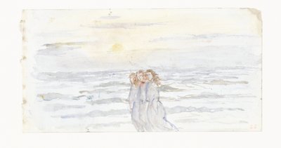 Tre ragazze al mare da Jozef Israëls