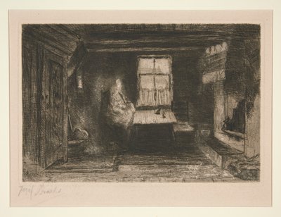 Madre e Bambino in Interno da Jozef Israëls