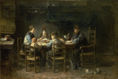 Famiglia contadina a tavola da Jozef Israëls