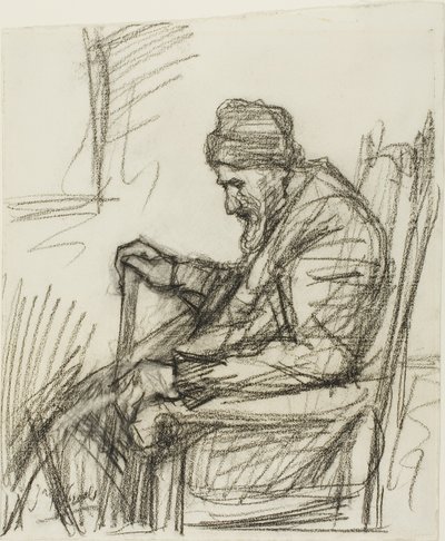 Vecchio seduto da Jozef Israëls