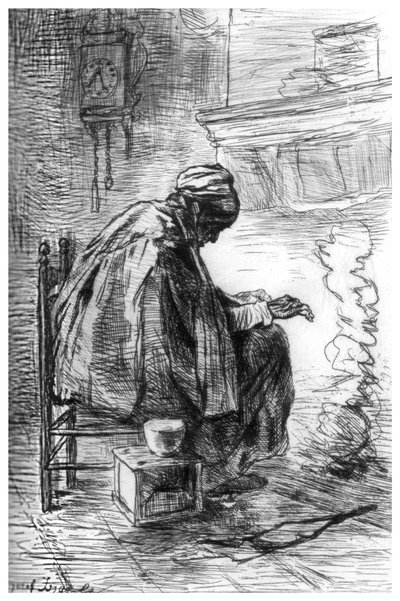 Il focolare, c1880-1882 da Jozef Israëls