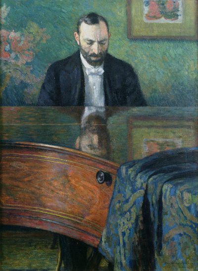 Feliks Jasienski (1861-1929) al pianoforte, 1908 da Jozef Pankiewicz