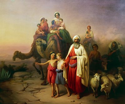 Il viaggio di Abramo da Ur a Canaan da Jozsef Molnar
