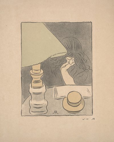 Lettore con una lampada da József Rippl Rónai