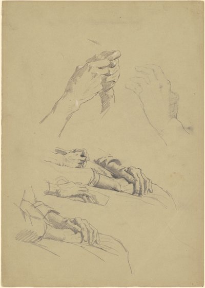 Studi di mani da Jr. Enoch Wood Perry
